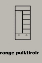 Range-Pull et grand tiroir
